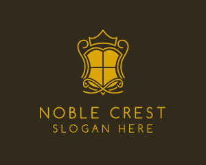 Shield Crown Crest  logo design