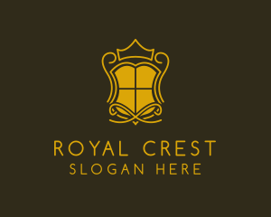 Shield Crown Crest  logo