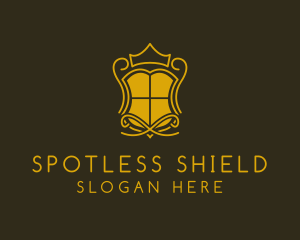 Shield Crown Crest  logo design