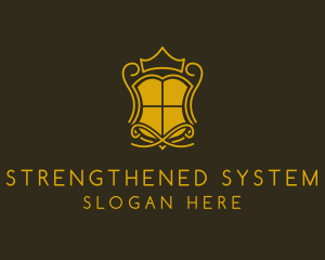 Shield Crown Crest  logo design