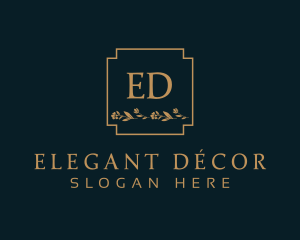 Elegant Luxury Floral logo design