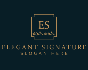 Elegant Luxury Floral logo design