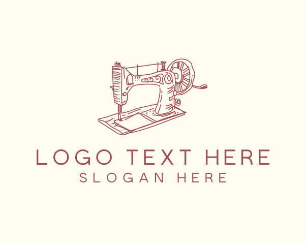 Sewing Machine logo example 3