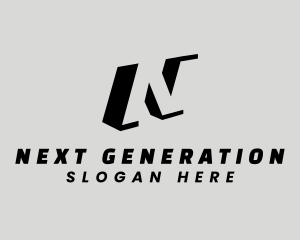 Generic Black and White Letter N logo design