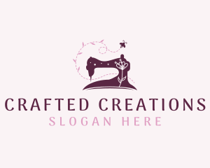 Sewing Machine Tailoring logo design