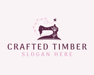 Sewing Machine Tailoring logo design