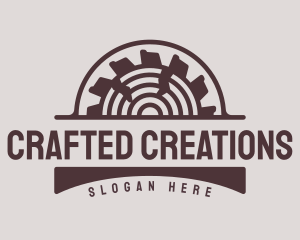 Woodwork Circular Saw logo design