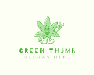 Weed Head Cannabis logo design