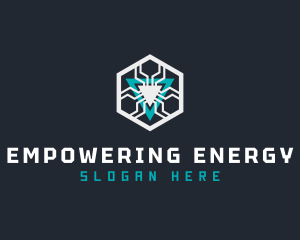 Hexagon Power Tech logo design