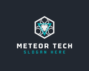 Hexagon Power Tech logo design