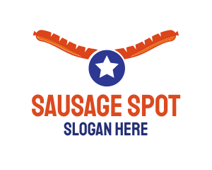 Star Footlong Sausage logo design