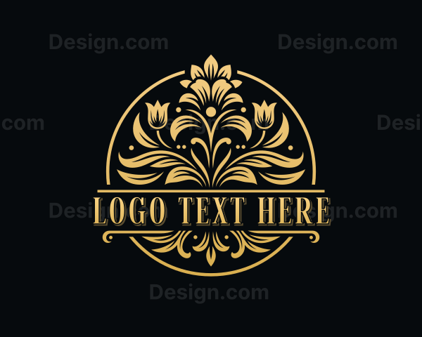 Stylish Floral Boutique Logo