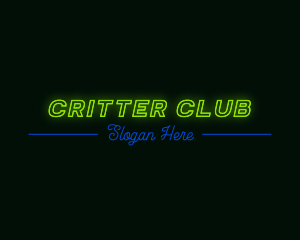 Neon Light Club logo design