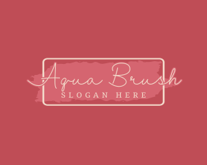 Elegant Feminine Brush logo design