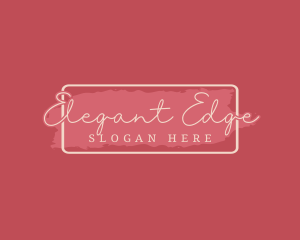 Elegant Feminine Brush logo design