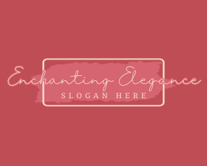 Elegant Feminine Brush logo design