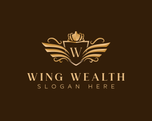 Royal Crest Wings logo design