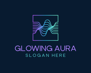 Digital Flow Frequency Wave logo design