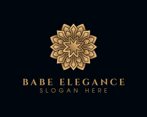 Golden Elegant Mandala logo design