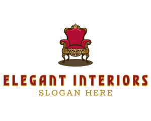 Elegant Interior Chair logo design