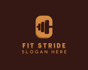 Barbell Fitness Training logo design