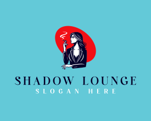 Elegant Woman Smoke logo