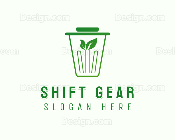 Trash Disposal Bin Logo