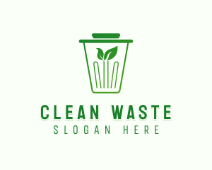 Trash Disposal Bin logo design