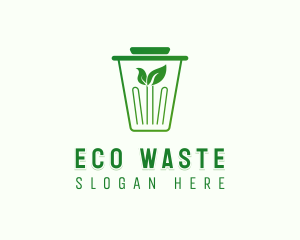 Trash Disposal Bin logo design