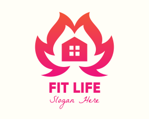 Burning House Flame logo