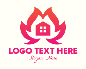 Burning House Flame logo