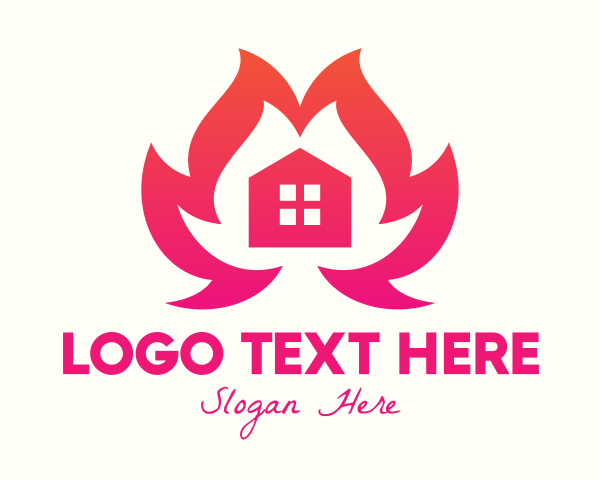 Burning logo example 1