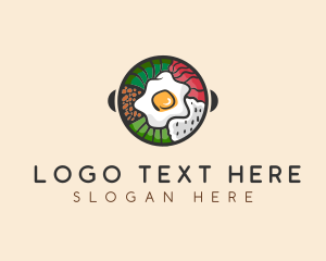 Korean Bibimbap Cuisine logo