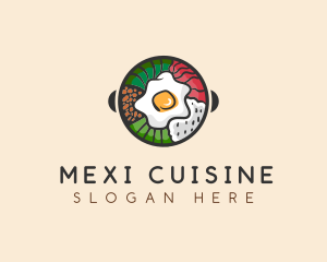 Korean Bibimbap Cuisine logo design