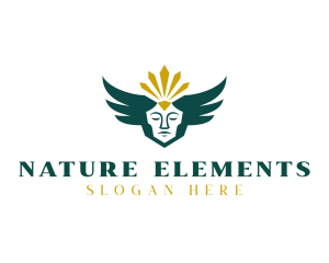 Nature Sun Deity logo design