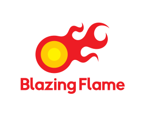 Red Fire Comet logo design