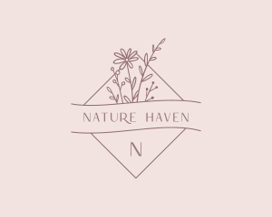 Natural Floral Boutique logo design