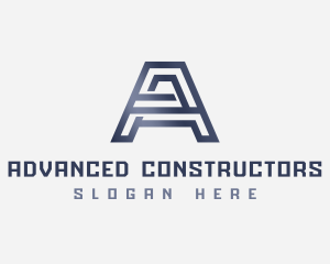 Fabrication Tech Letter A logo design