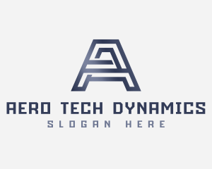 Fabrication Tech Letter A logo design