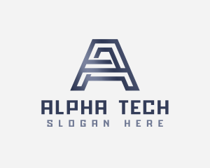 Fabrication Tech Letter A logo design