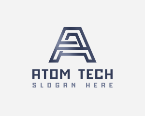 Fabrication Tech Letter A logo design