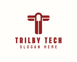 Tech Firm Letter T logo design