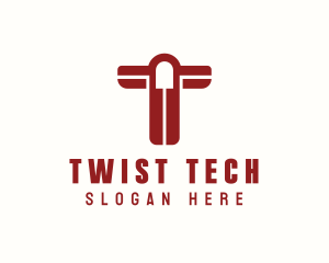 Tech Firm Letter T logo design