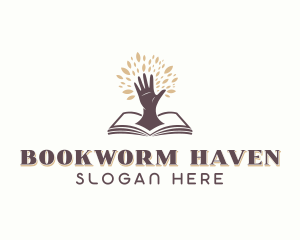 Author Hand Book logo design