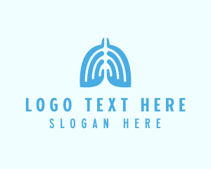 Medical Lungs Organ Logo