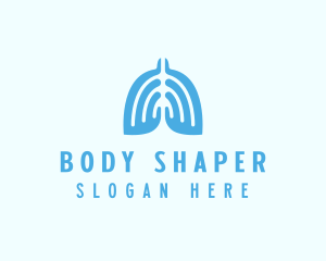 Medical Lungs Organ logo design