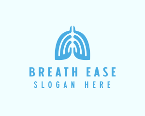 Medical Lungs Organ logo design