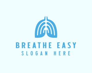 Medical Lungs Organ logo design