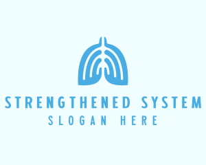 Medical Lungs Organ logo design