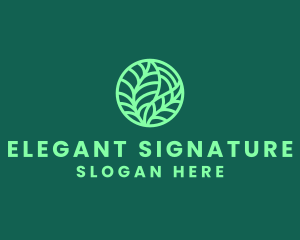 Green Botanical Garden logo design